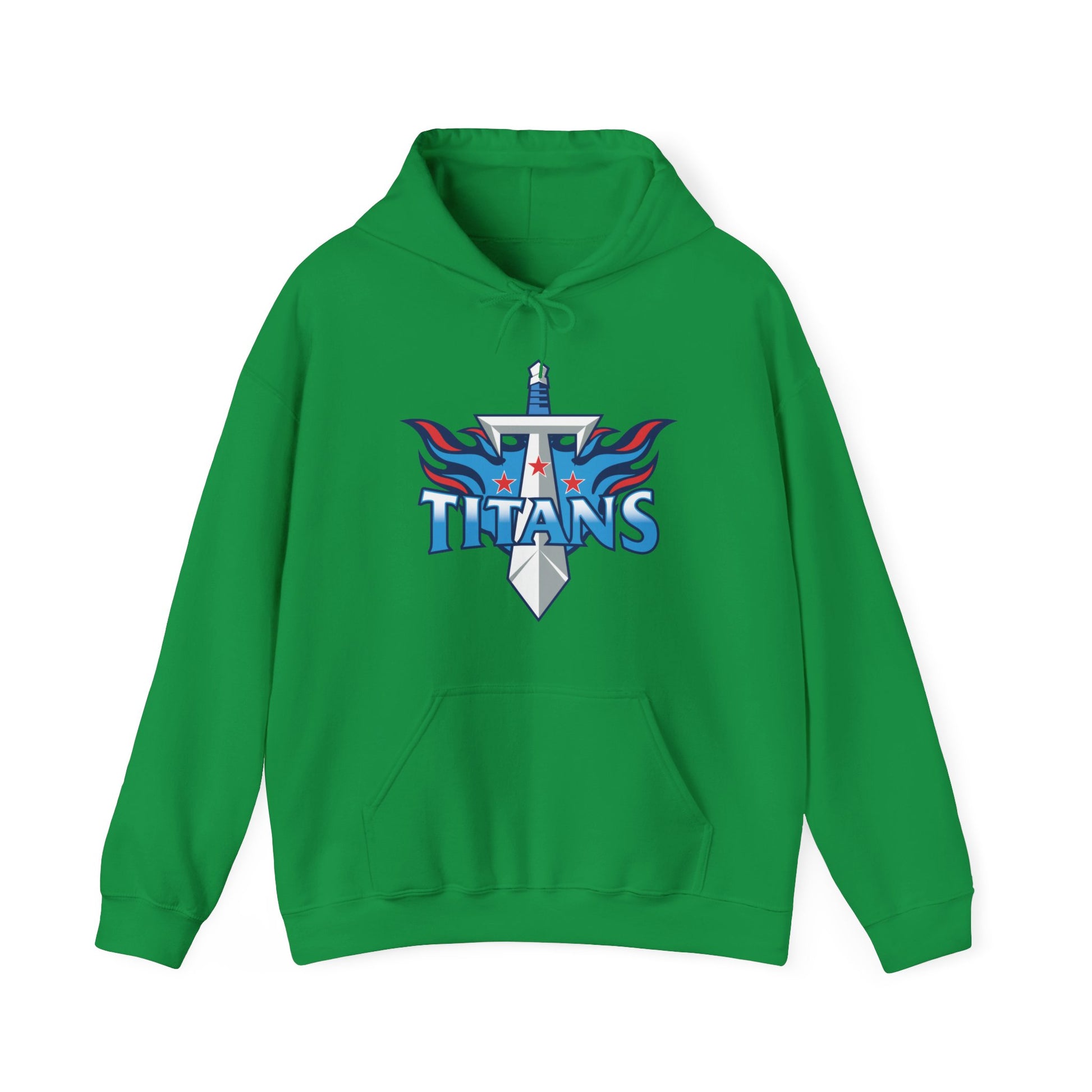 Game-ready Titans hoodie with flame design