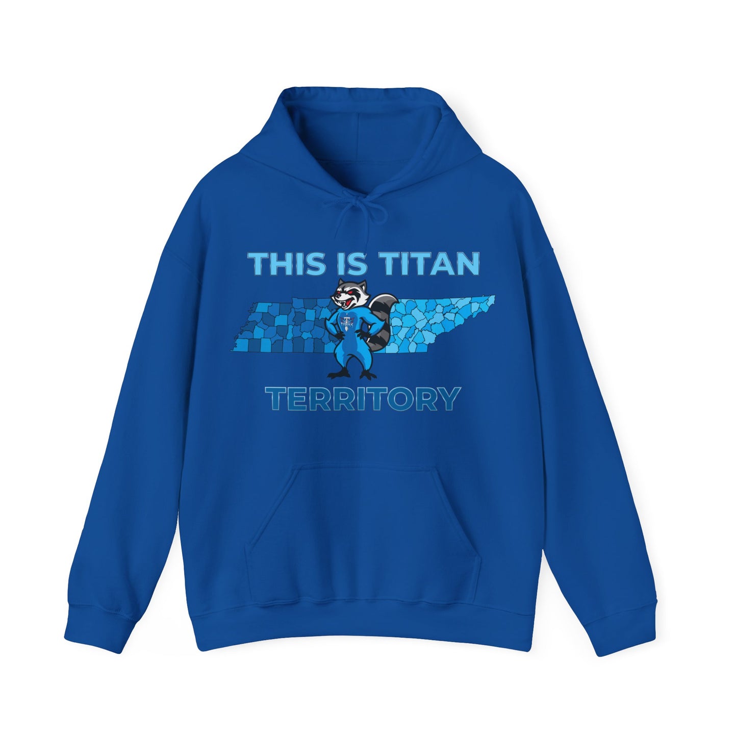 Cozy hoodie with Titans raccoon print