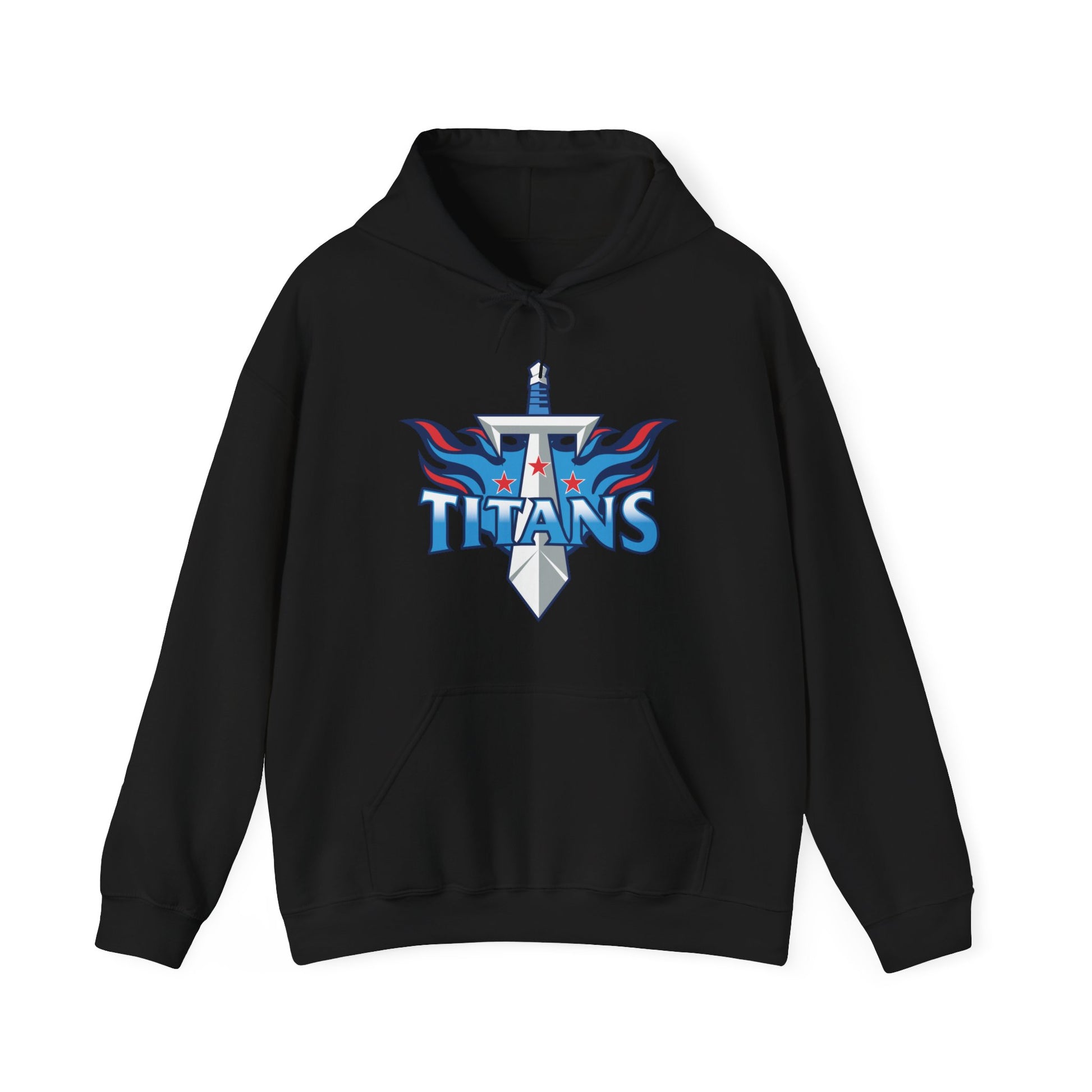 Comfortable hoodie with Titans sword graphic