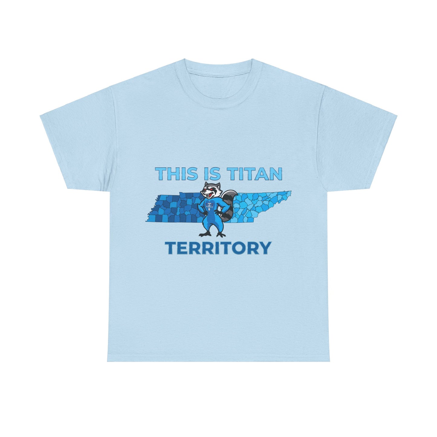 Squirrel graphic on Titans territory shirt