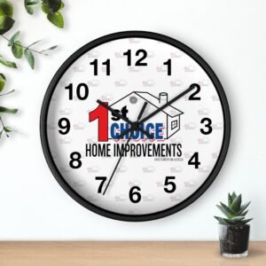 1st Choice Home Improvements Wall Clock — Branded Home Renovation Decor
